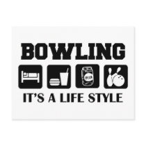 Sleep Eat Drink Beer & Bowling Postcard