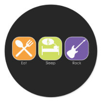 Sleep Eat Rock stickers