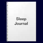 Sleep Journal notebooks