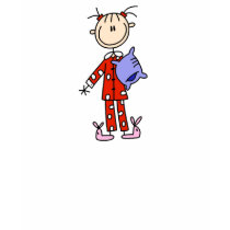 Sleep Over Girl In Her Pajamas Shirt