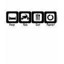 Sleep Ride Eat Repeat t-shirts