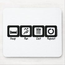 Sleep Run Eat Repeat mousepads