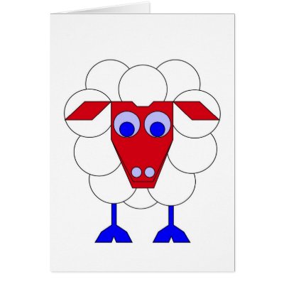 Sleep-Sheep Greeting Cards by lonvig