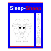 Sleep-Sheep color yourself poster - in English posters by lonvig Sleep-Sheep color yourself poster - in English posters