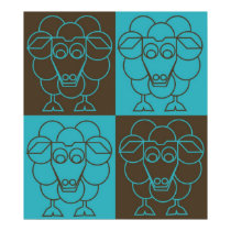 SLEEP-SHEEP - LONVIG by MINYMO posters