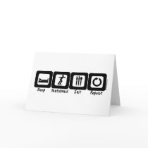 Sleep Skateboard Eat Repeat Greeting Card