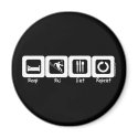 Sleep Ski Eat Repeat magnets by Mall4MyLife Sleep Ski Eat Repeat magnets