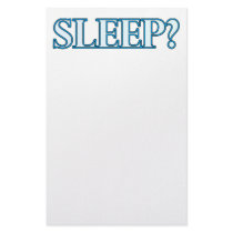 Sleep? Custom Stationery