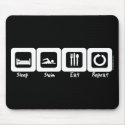 Sleep Swim Eat Repeat mousepads