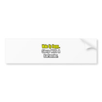 Sleep With a Bartender bumper stickers