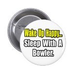Sleep With a Bowler Pinback Button