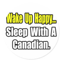 Sleep With a Canadian Stickers