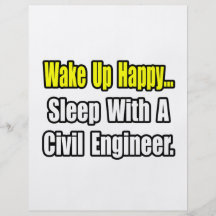 Sleep With A Civil Engineer Flyers