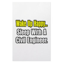 Sleep With A Civil Engineer Custom Stationery