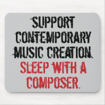 Sleep with a composer mousepads