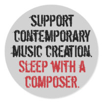 Sleep with a composer stickers