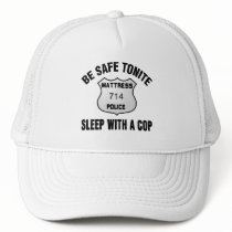 Sleep With A Cop hats