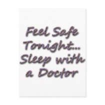 sleep with a doctor postcards