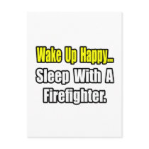 Sleep With a Firefighter postcards