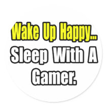 Sleep With a Gamer stickers