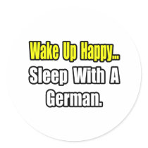 Sleep With a German Sticker