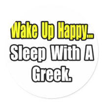 Sleep With a Greek stickers by Greek_Pride Sleep With a Greek stickers