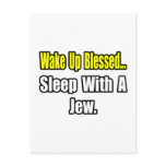 Sleep With a Jew Postcard