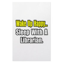 Sleep With a Librarian Stationery Design