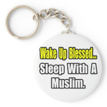 Sleep With a Muslim Keychain