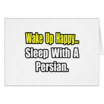 Sleep With a Persian Greeting Cards