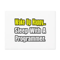 Sleep With a Programmer postcards