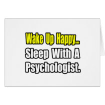 Sleep With a Psychologist cards by Psychologist_Shirts Sleep With a Psychologist cards