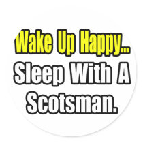 Sleep With a Scotsman stickers