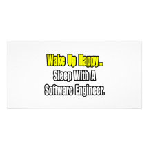 Sleep With A Software Engineer Photo Greeting Card