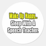 Sleep With A Speech Teacher Sticker