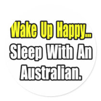 Sleep With an Australian Stickers