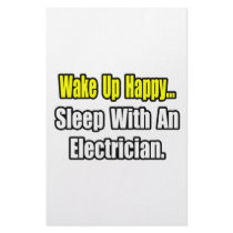 Sleep With an Electrician Personalized Stationery