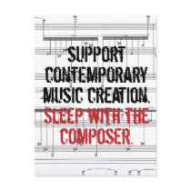 Sleep with the Composer postcards
