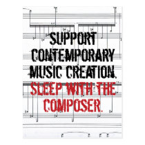 Sleep with the Composer postcards