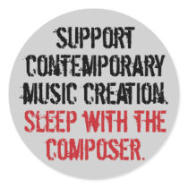 Sleep with the Composer stickers