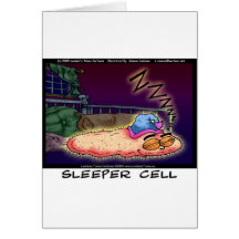 Sleeper Cell Funny Gifts Tees &  Collectibles Greeting Card