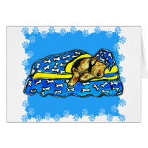 Sleeping Airedale Greeting Cards
