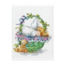 Sleeping Angel Baby w/ Teddy Bear Postcards