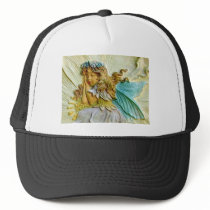 SLEEPING ANGEL ON FLOWER HATS