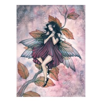 Sleeping Autumn Fairy Poster by Molly Harrison print