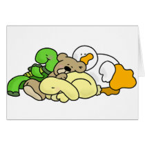Sleeping Baby Animals cards