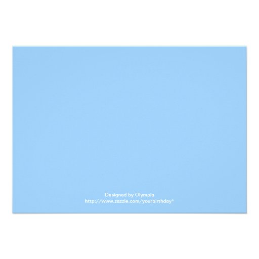 Sleeping baby boy sprinkle blue yellow invitation