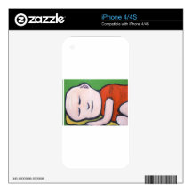 Sleeping Baby Buddha ( Buddhism pop art ) Skins For The iPhone 4S