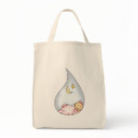 Sleeping Baby Girl Canvas Bag
