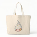 Sleeping Baby Girl Canvas Bags